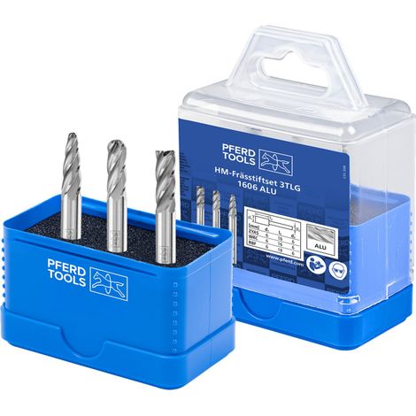 PFERD Tungsten carbide burrs 1606 ALU 3tlg (1/3)