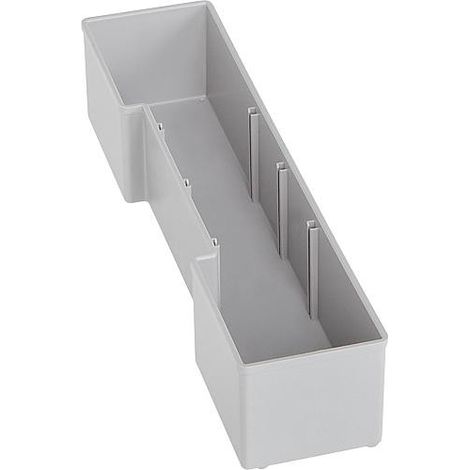 Bac gris U3 pour mallettes L-Boxx 102 et 136 70 x 310 x 63 mm