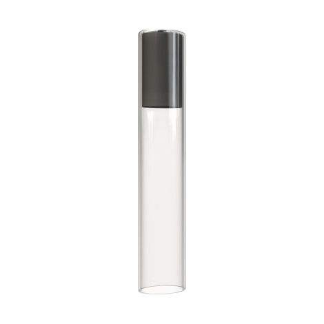 Paralume vetro trasparente tubo nero 35cm Nowodvorski Cylinder L