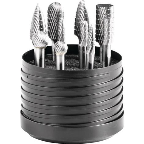 PFERD Frässtiftesatz Schaft-Ø 6 mm Verzahnung 3 10tlg. - 21900500 (1/3)