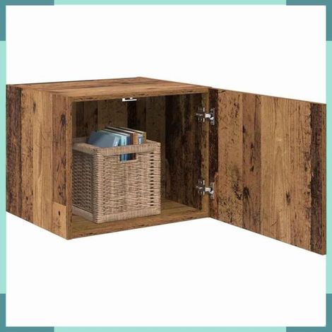 879650 Meuble mural Bois ancien 50 x 42,5 x 40 cm Bois d'ingénierie (1/5)