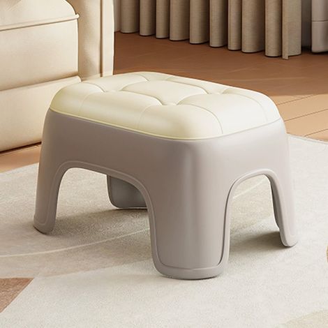 Tabouret Escabeau - Plastique - 21 x 27 x 18 cm - Antidérapant - Pour Salle De Bain Cuisine Salon - 1 Pièce (1/5)