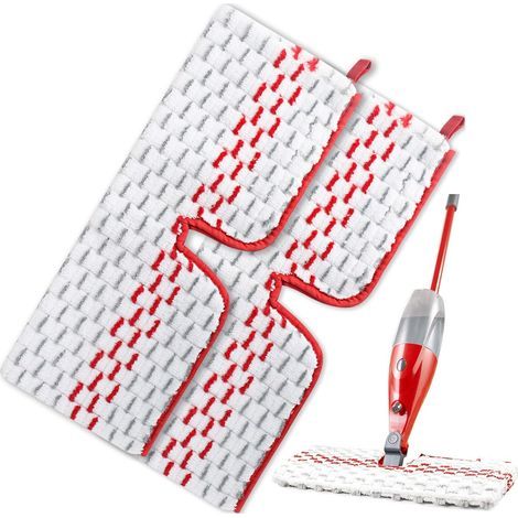 Panni per mocio in microfibra Vileda 1-2 Spraymax - Copertura riutilizzabile - Adatti a tutti i tipi di pavimento (confezione da 2) (1/5)