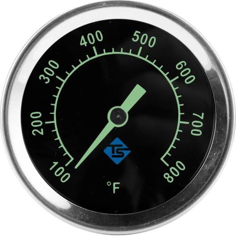 Thermomètre de four bimétallique INF en acier inoxydable 6,7 cm pour barbecue, fumoir et four (1/5)