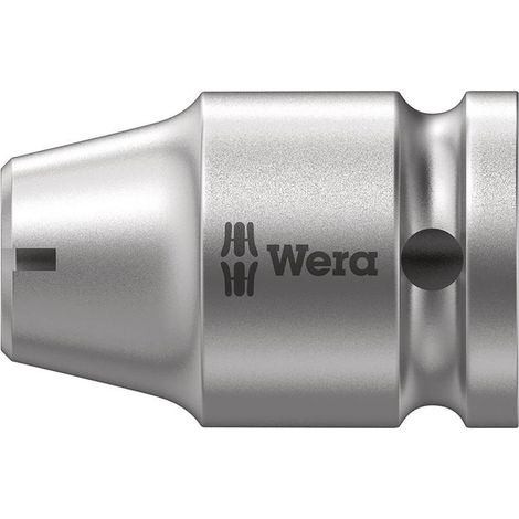 Adaptateur pour embout, douille machine 1/2", porte-embout 1/4" Wera