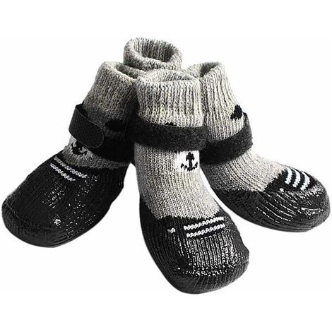 Chaussettes antidérapantes et bottes imperméables pour chien, protection confortable pour les pattes de votre animal à l'intérieur. (1/4)