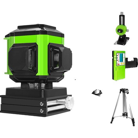Niveau Laser à Faisceau Vert 4D, Haute Visibilité, Télécommande (1/2)