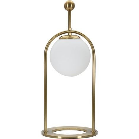 Lampe à Poser Arc "Luci" 50cm Blanc & Or (1/5)