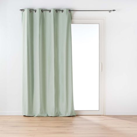 Rideau à œillets 135 x 260 cm – polycoton – Twily Sauge