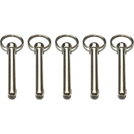 10 Stück Schnellverschlussbolzen 8 mm mit Federkugel, Zubehör für Bootszubehör, Bimini-Top-Bolzen, Durchmesser 8 mm, Gesamtlänge 7