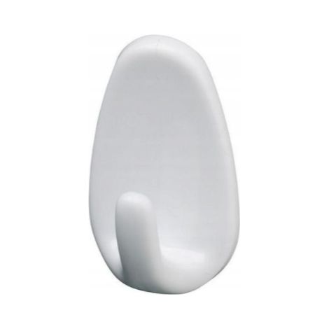 Gancho autoadhesivo para ropa y toallas, 3 unidades, blanco