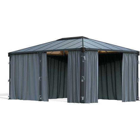 Martinique Curtain Set for Rectangle Gazebo 4000/5000 - L465 x W465 x H217 cm