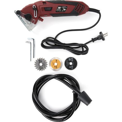 Mini scie multifonctionnelle avec poignée ergonomique et interrupteur de sécurité pour projets de bricolage. Prise UE 220 V. (1/5)