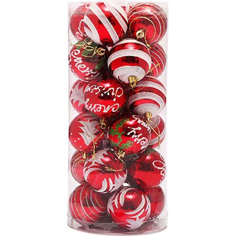 Lot de boules de Noël, décorations scintillantes, accessoires festifs, pour sapin et mariage (1/5)