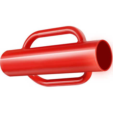 Mophorn Battipali per Recinti con Manici, Battipalo per Pali a T con Diametro interno 68,58 mm Battipalo Manuale in Acciaio al Carbonio per Impieghi Gravosi 6,4 kg per Canale a U, Palo di Legno, Rosso (1/5)