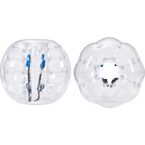 Pelota inflable para chocar, PVC duradero, juegos divertidos al aire libre, transparente, 1 unidad (1/2)