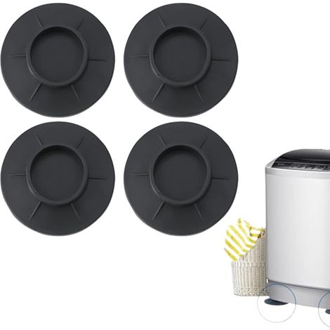 Lntyq 4 Antivibrationspads für die Waschmaschine – rutschfest, kompatibel mit allen Geräten – Gummi-Stoßdämpferkeil für die Waschmaschine (1/5)