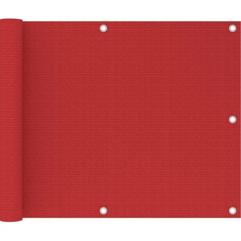 Brise vue pour balcon - Brise vent Écran de jardin Rouge 75x500 cm PEHD BV686173 - BonneVie (1/5)