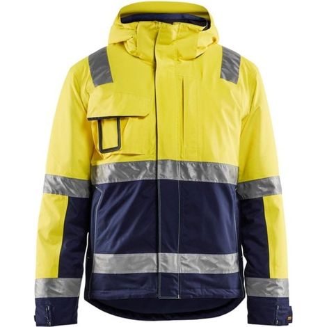 BLAKLÄDER  - Giacca invernale ad alta visibilità, giallo / blu (1/5)