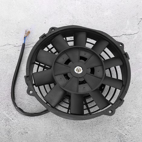 7-Zoll-Slim-Elektro-Kühlerlüfter Thermo 12V Universal mit Montagesatz (1/5)