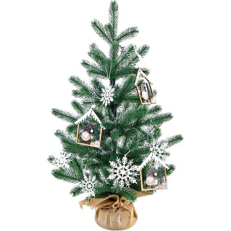 Künstlicher Weihnachtsbaum 50 cm, exquisite Nachbildung, dekorativer Weihnachtsbaum für die Weihnachtsdekoration im Haushalt (1/2)