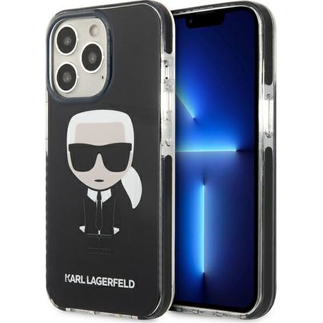 Karl Lagerfeld KLHCP13LTPEIKK iPhone 13 Pro / 13 6.1 Hardcase schwarz/schwarz Iconik Karl (1/5)