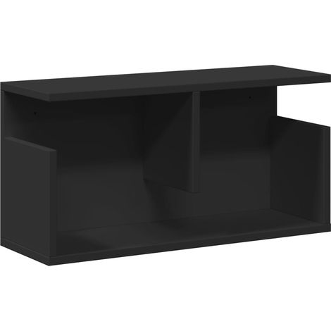 Mueble de pared madera de ingeniería negro 60x20x30 cm vidaXL