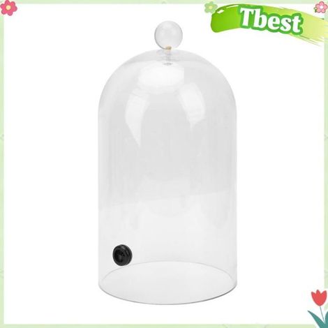 Tbest Cloche fumante Couvercle de dôme de Cloche de fumée, couvercle pour boissons electromenager pieces 33 cm / 13 pouces 24 cm (1/5)