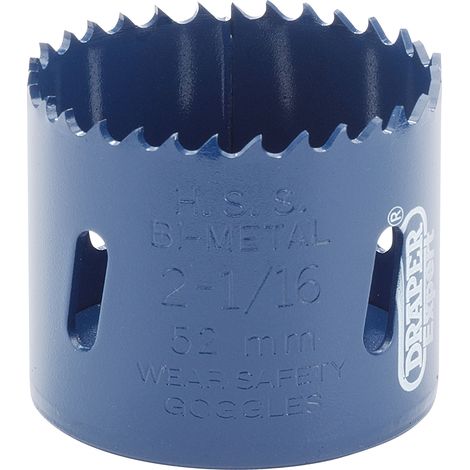 Draper 52mm HSS Bi-Metal Hole Saw Blade with High-Speed Steel and Variable Pitch for Precise Cutting - Model 34761 (1/5)