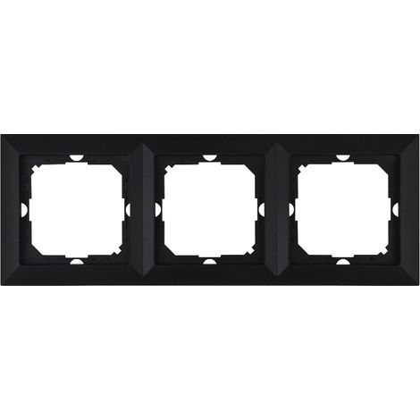 Cornice tripla perla nera opaca - E+9001512