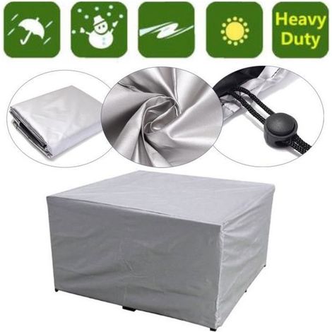 Housse de Protection Meuble - TEMPSA - Étanche - Gris - 180x120x74cm (1/4)
