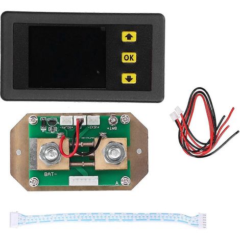 LCD-Kombi-Spannungs- und Stromzähler aus Harz, energiesparendes Wattmeter für Haushaltsgeräte, 300 A