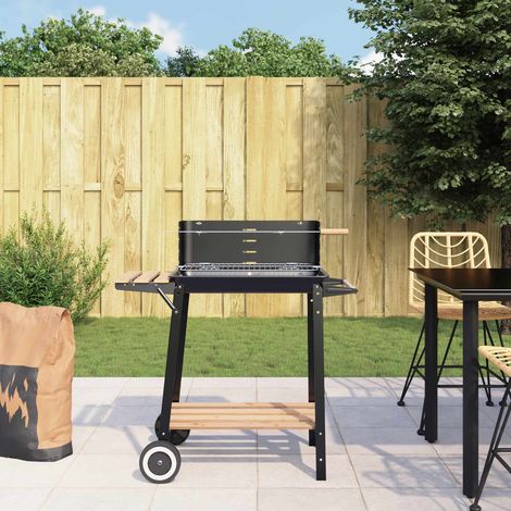 vidaXL Barbecue au charbon de bois avec roulettes (1/5)