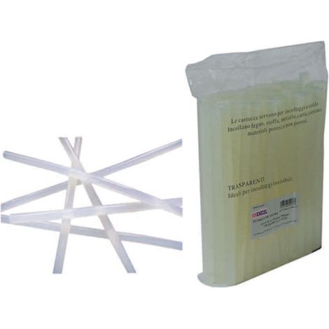 COLLA TERMOFUSIBILE TRASPARENTE MM.200- - mm.200 ø mm.7,2 - 1 kg EXCEL