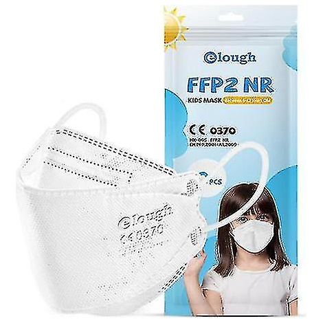 Lot 50 masques FFP2 KN95 pour enfants de 6 à 14 ans, garçons et filles, protection respiratoire jetable (1/5)