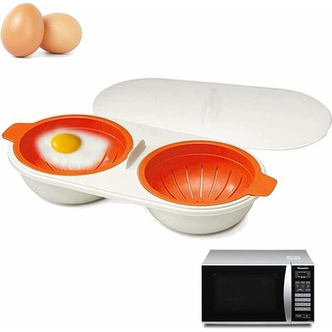 royaluxe - Cuiseur D'oeufs Mini Œuf Pour Cuisson Au Micro-ondes Cuiseur À Oeufs Sans Coquille Pocheuse À Œufs Cuits Oeufs Au Plat Cuisson Saine Oeufs Adaptée Au Four et Micro-onde Pratique Et Rapide , (1/5)