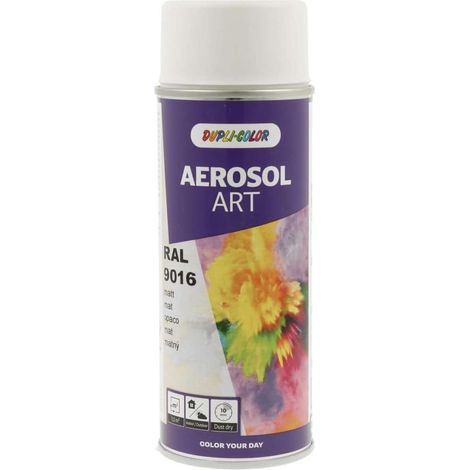 DUPLI-COLOR Aerosol RAL 9016 Bianco Traffico Opaco 400 ml Vernice Spray