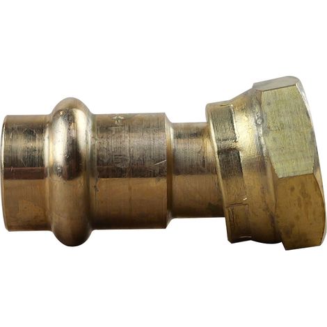 Courbe laiton à sertir et à visser - 90° Mâle Femelle Ø14x3/8"(12/17) (1/3)