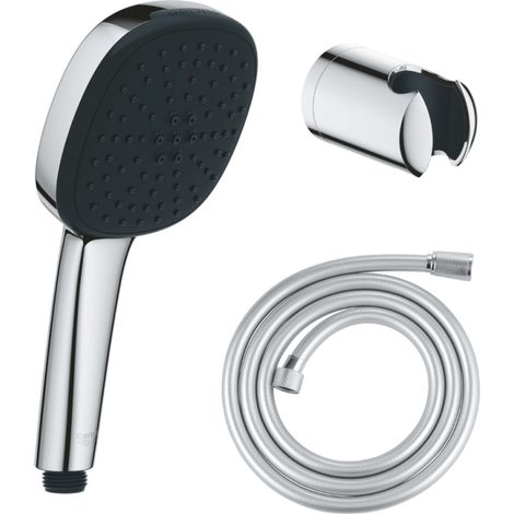 Pack douchette 2 jets GROHE Vitalio Comfort 110 + Flexible dche VitalioFlex Comfort 1750 et support