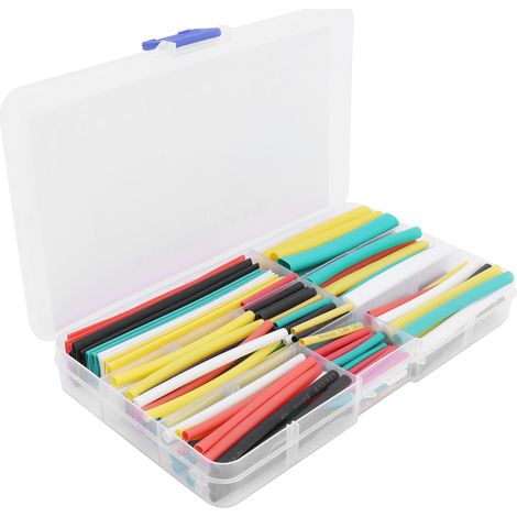Kit de 140 gaines thermorétractables isolantes et connecteurs rétractables, 5 couleurs assorties (1/5)