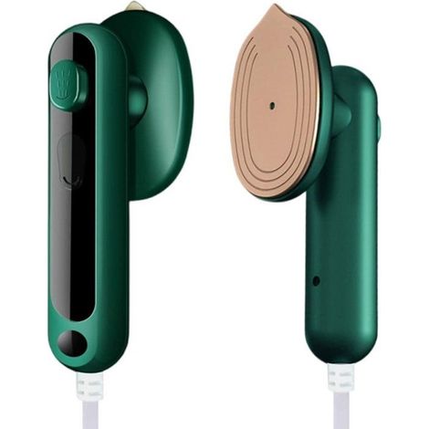 1 fer à repasser vapeur portable, 2 en 1 suspendu/lisseur, plaque en titane, réservoir 80 ml, idéal pour voyage et petit espace (1/5)