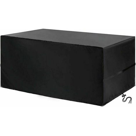 Housses De Meubles De Jardin Imperméables,Housse Salon De Jardin,Housse Salon de Jardin,Housse de Table Extérieur Bâche Tissu 210D Oxford,Anti-Vent,UV,Poussière 123x123x74 CM,HANBING