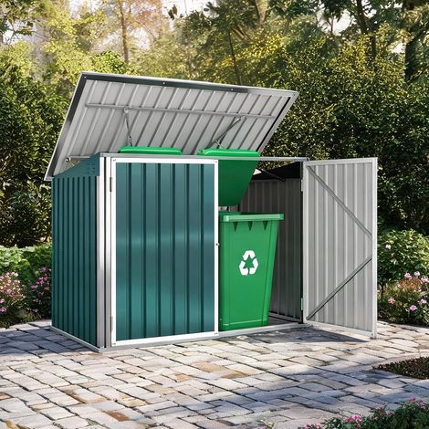 SunJet Abri de jardin, cabanon de jardin, Abri extérieur en acier - Réf. SAHX2CUSNASO (1/5)