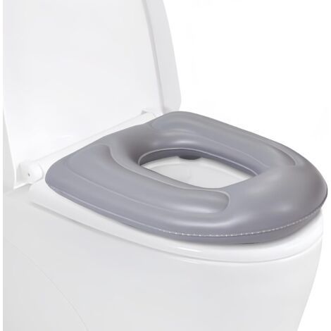 Inflatable PVC Toilet Seat Cushion with Suction Cup, Height Adjustable, Waterproof and Comfortable, Toilet Cover for Adults, Coccyx Relief, Ideal for Travel and Convalescence( 47X40X11CM) (1/5)