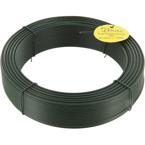 Fil de tension plastique vert 2.0mm – Résistance UV et intempéries – Pour clôtures agricoles et résidentielles – Alternative légère au métal – Filiac (1/4)