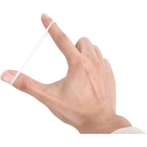 Bandes tressées pour chevaux 2500 pcs silicone blanc (1/5)