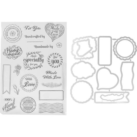 Tampon Transparent, Style Saint-Valentin, Tampon Transparent Réutilisable TPR à Large Application pour la Fabrication D'enveloppes De Cartes (1/5)