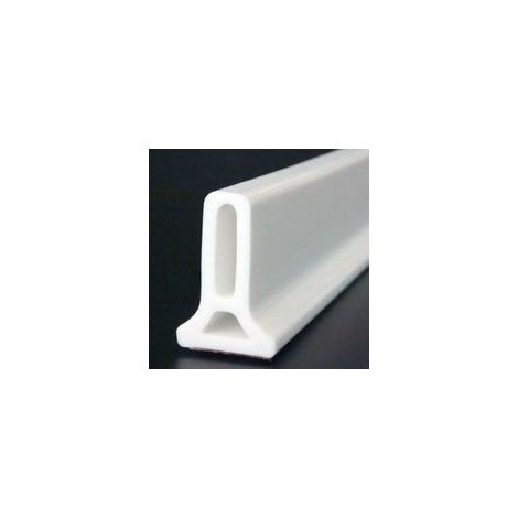 (Blanc, 1 M) Barrière de douche pliable et système de rétention pour barrage d'eau et maintient l'eau à l'intérieur du seuil (1/5)