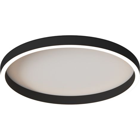 Plafonnier LED D400 27W CCT IRC90 Variable Noir Brossé ZAMBELIS 25163 - Switch 2700-3000-4000K