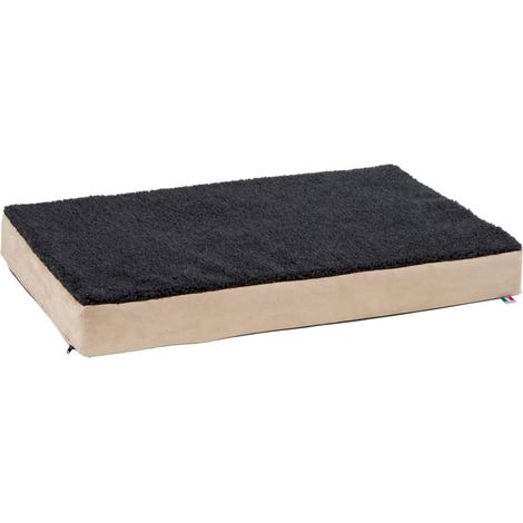 Matelas en mousse pour chiens 100 x 60 cm Beige et Gris 80327 Kerbl (1/5)
